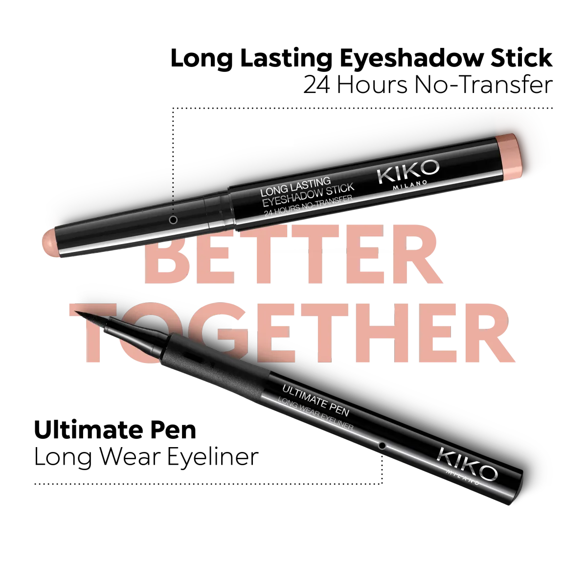 New Long Lasting Eyeshadow Stick 01 Holo White / Kiko Milano