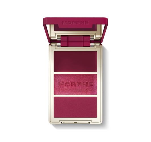 Cheek Thrills Multi-Finish Face Trio Wine & Dine / Morphe