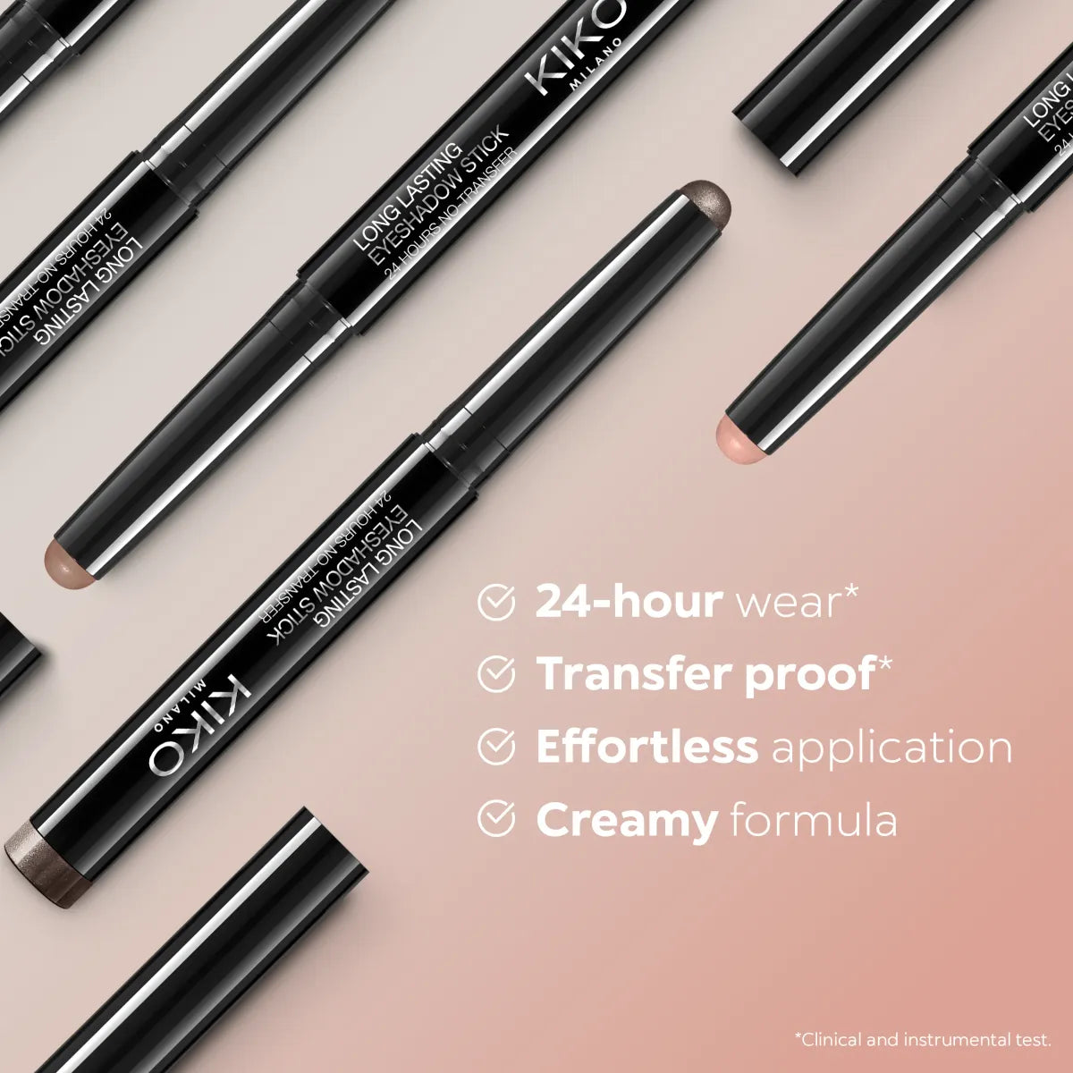 New Long Lasting Eyeshadow Stick 01 Holo White / Kiko Milano