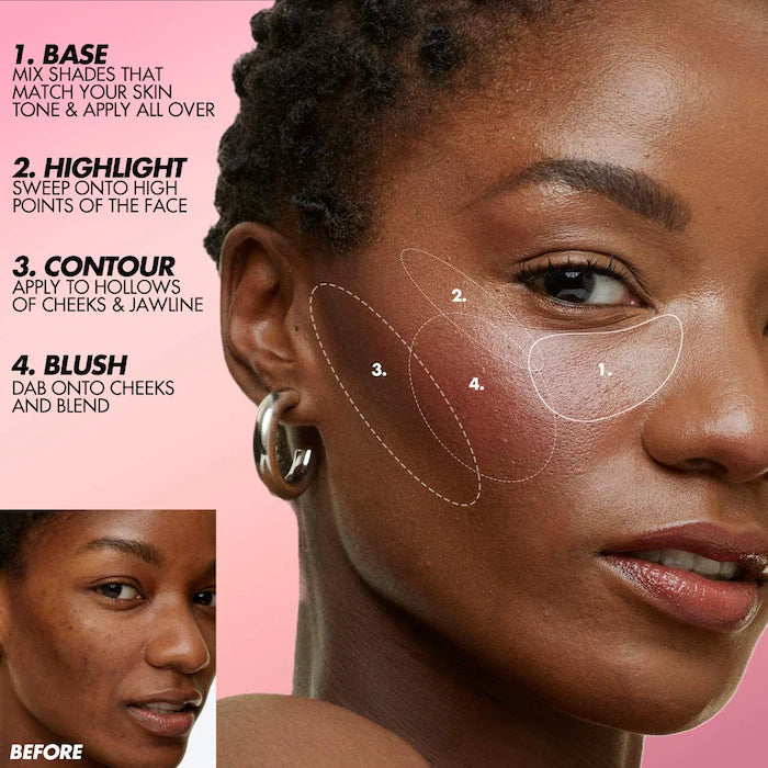 HD Skin Face Essentials Long-Lasting Full Face Cream Palette Light To Medium / Sephora Sales