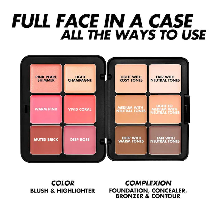 HD Skin Face Essentials Long-Lasting Full Face Cream Palette Light To Medium / Sephora Sales