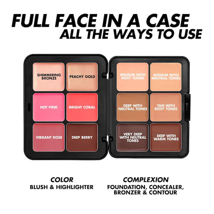 HD Skin Face Essentials Long-Lasting Full Face Cream Palette Tan To Deep / Sephora Sales