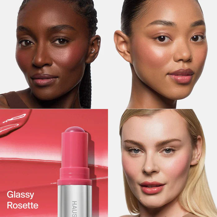 Color Fuse Longwear Hydrating Glassy Lip + Cheek Blush Balm Stick / Haus Labs