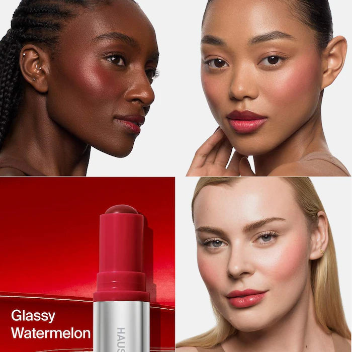 Color Fuse Longwear Hydrating Glassy Lip + Cheek Blush Balm Stick / Haus Labs