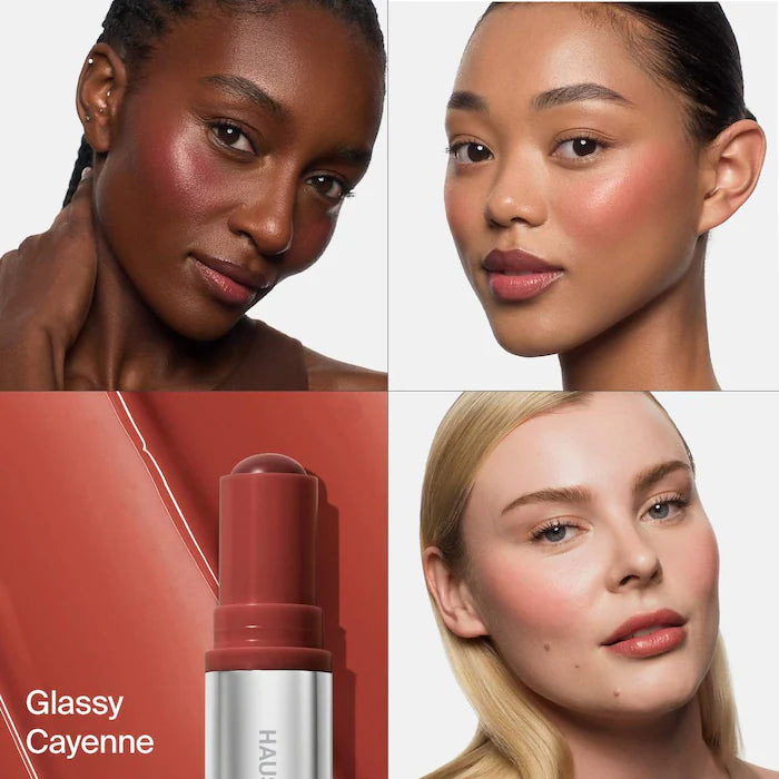 Color Fuse Longwear Hydrating Glassy Lip + Cheek Blush Balm Stick / Haus Labs