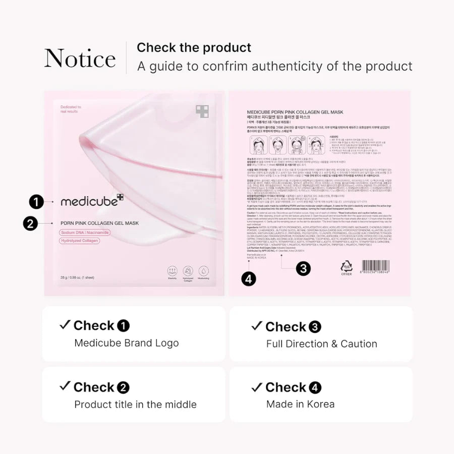 PDRN Pink Collagen Gel Mask (1 Pz) / Medicube