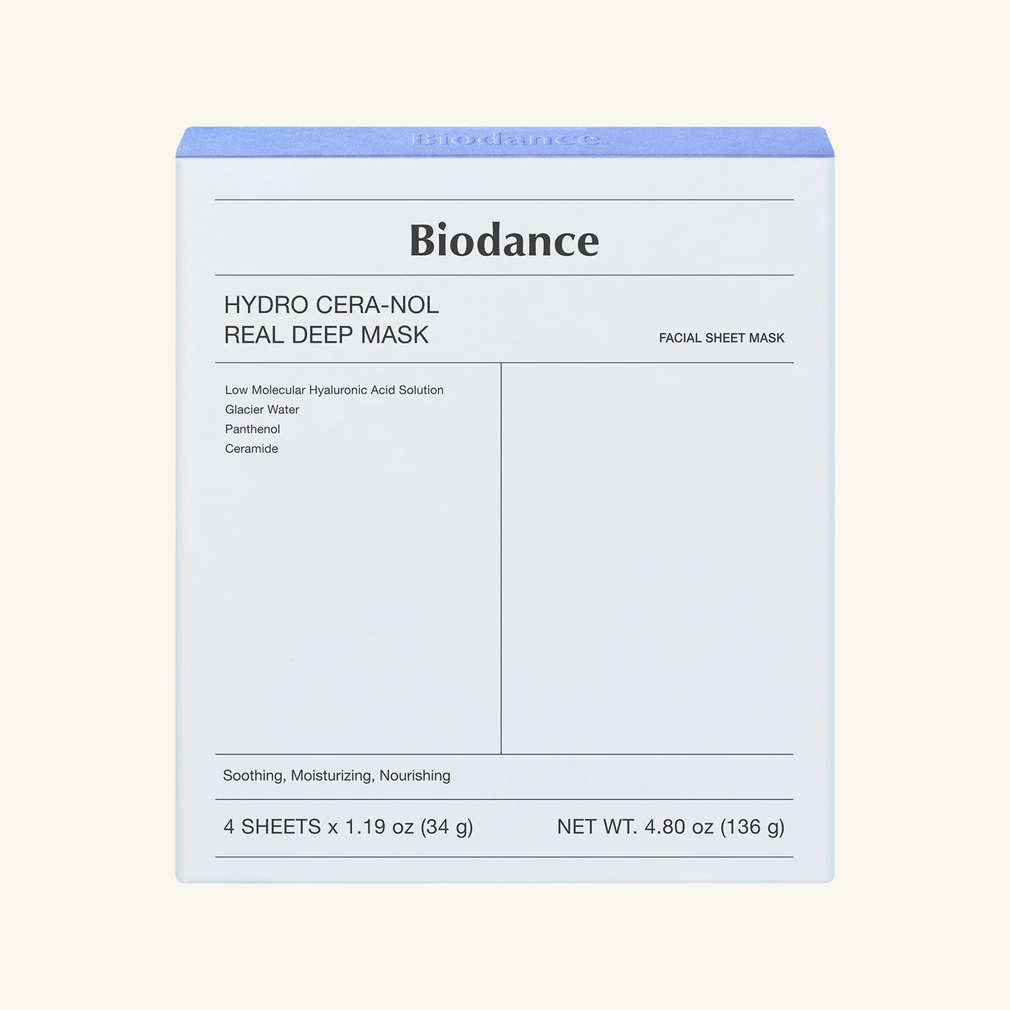 Mascarilla Facial Hydro Cera-nol Real Deep Mask / Biodance
