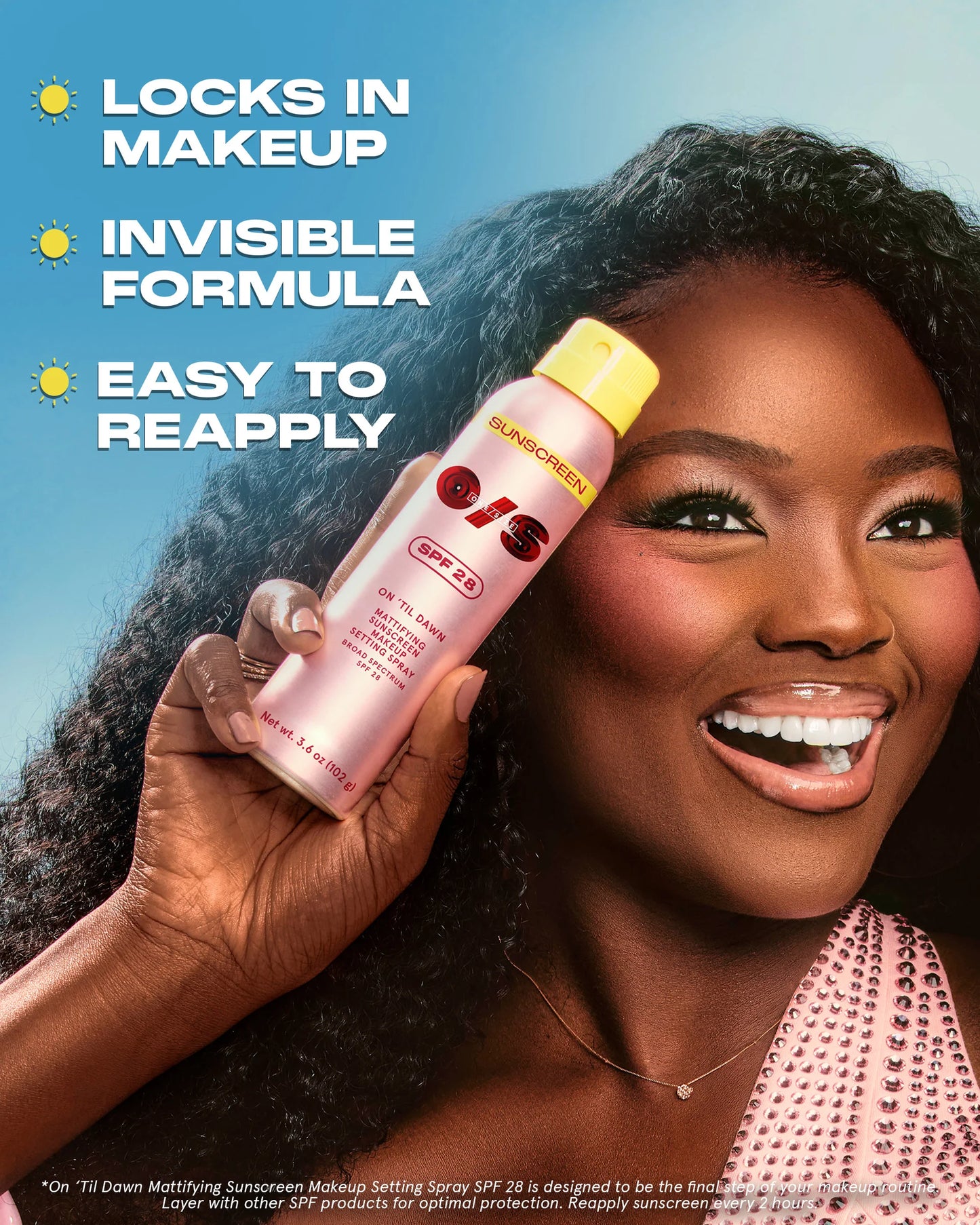 Mattifying Sunscreen Makeup Setting Spray SPF 28 Full-Sized / One Size