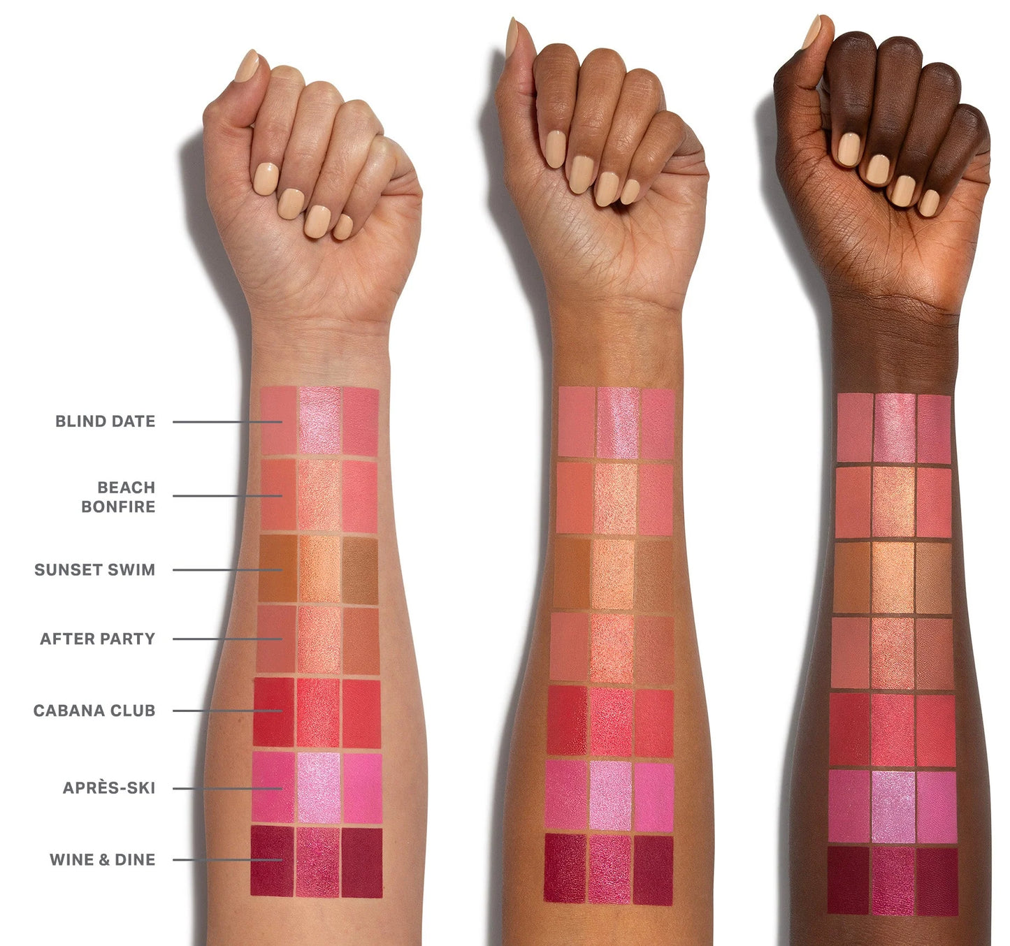 Cheek Thrills Multi-Finish Face Trio Wine & Dine / Morphe