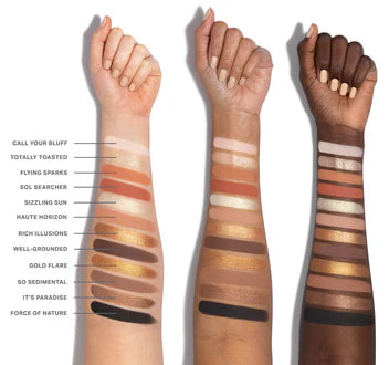 Chromaplus 12-pan Eyeshadow Palette Flickering Sand / Morphe