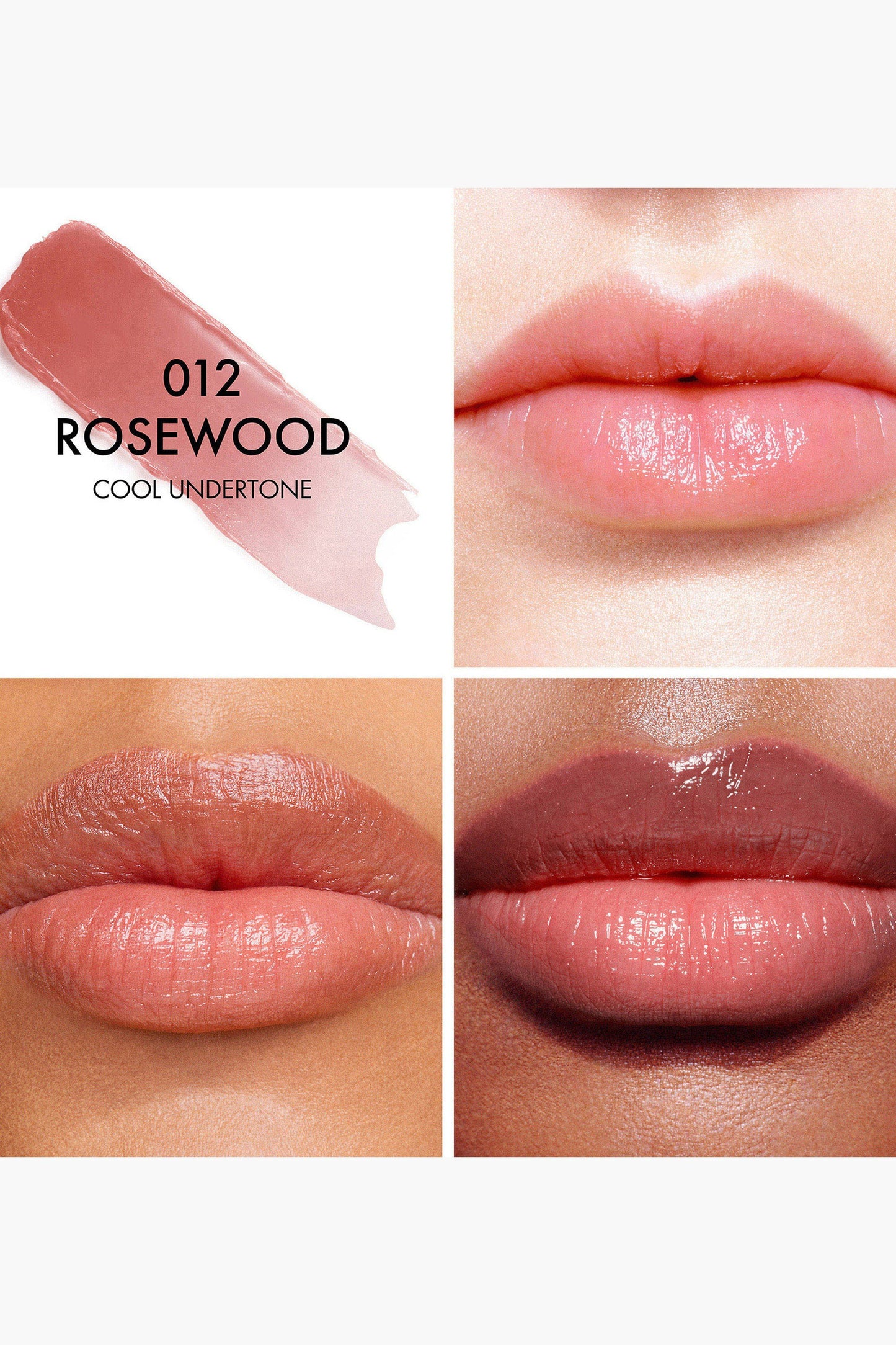 Dior Addict Lip Glow 012 Rosewood (subtono frío) / Dior