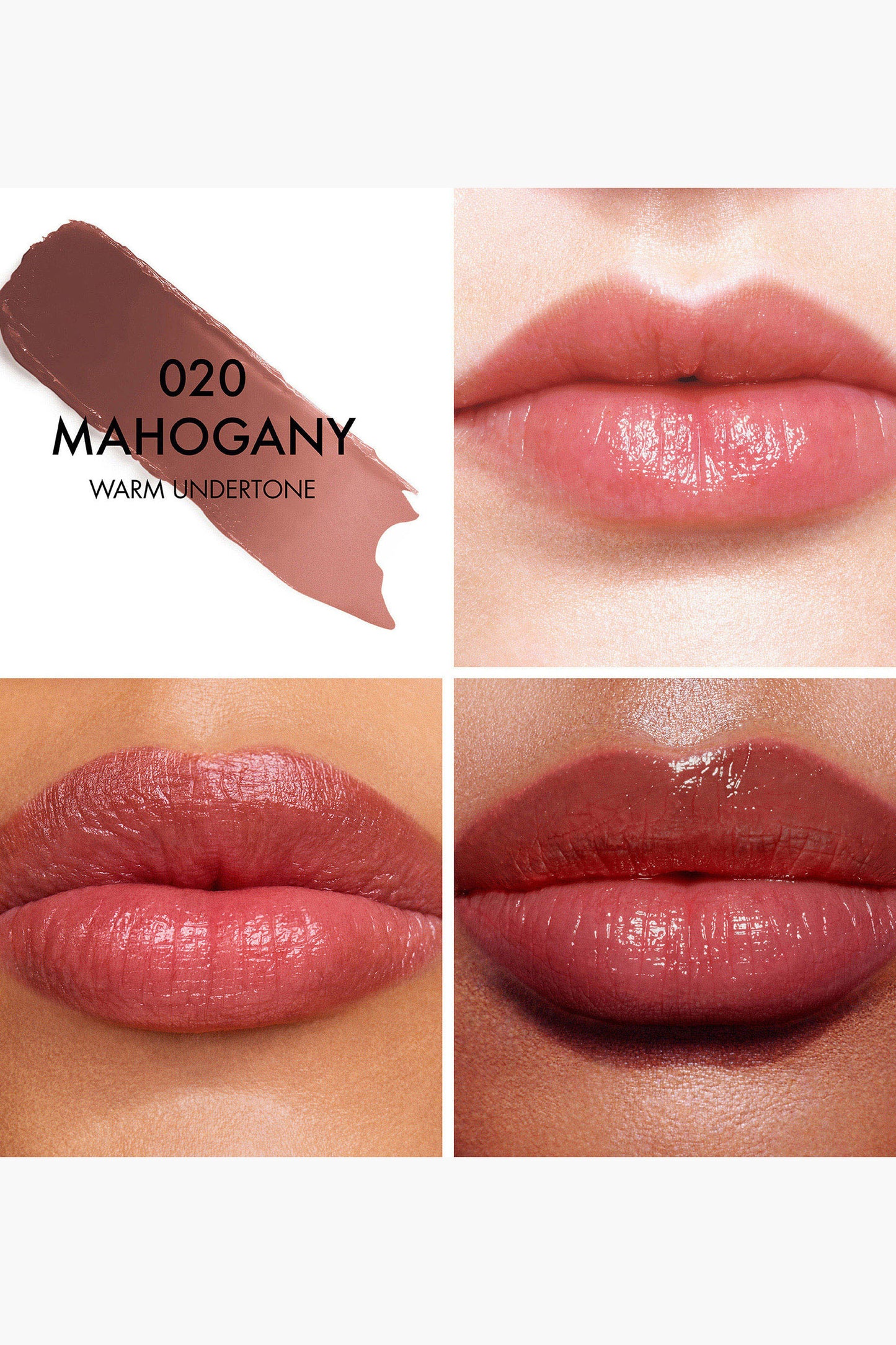 Dior Addict Lip Glow 020 Mahogany (subtono cálido) / Dior