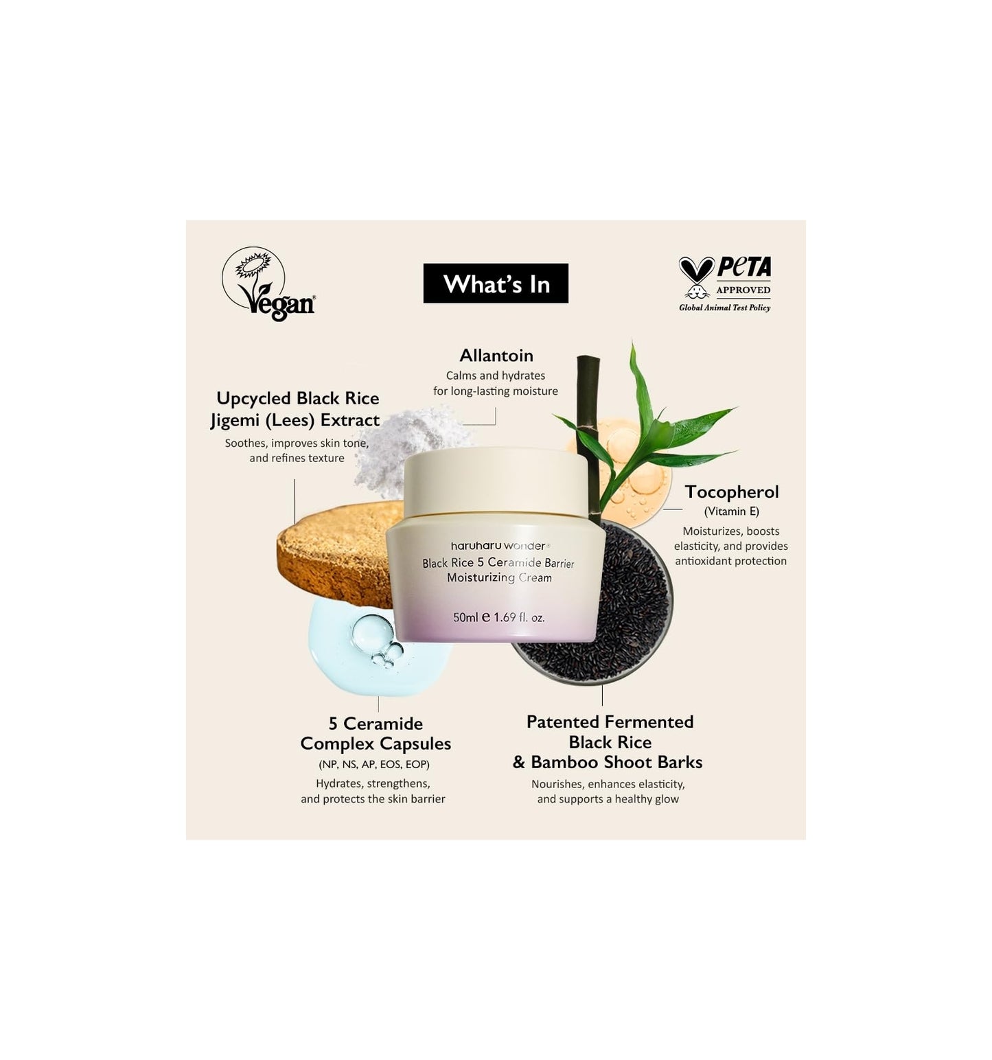 Crema Hidratante Black Rice 5 Ceramide Barrier Moisturizing Cream / Haruharu WONDER
