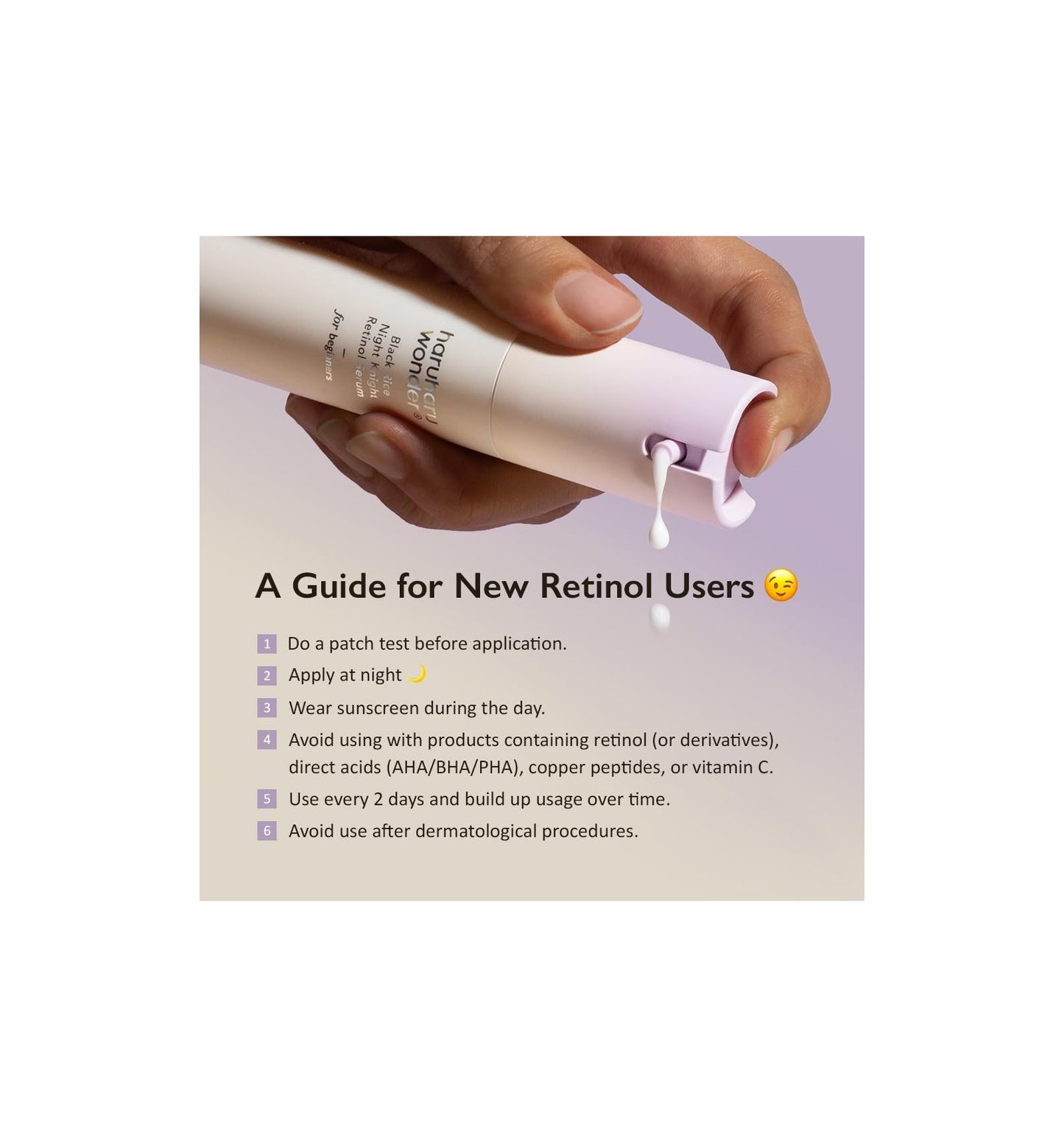 Serum Retinol Black Rice Night Knight Retinol Serum / Haruharu WONDER