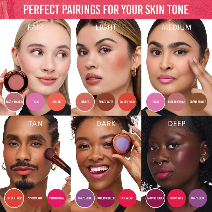 Yummy Skin Blurring Balm Powder Flushed Matte Color / Danessa Beauty