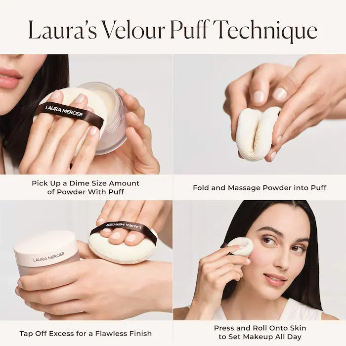 Jumbo Translucent Loose Setting Powder Ultra-Blur & Velour Puff / Pre-Orden