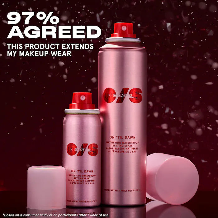 On 'Til Dawn Mattifying Waterproof Setting Spray Big & Bitty Duo / Sephora Sales