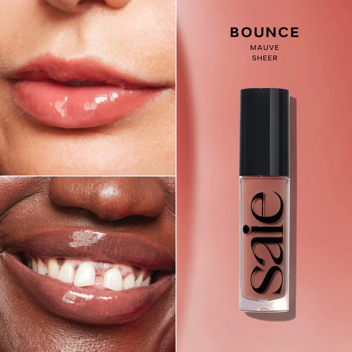 Glossybounce Lip Gloss-Oil Duo Gift Set / Saie