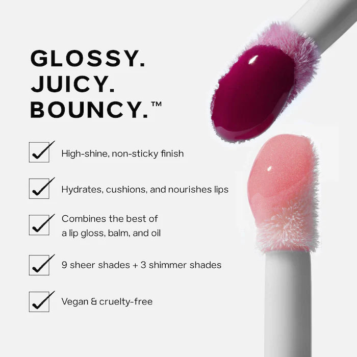 Glossybounce Lip Gloss-Oil Duo Gift Set / Saie